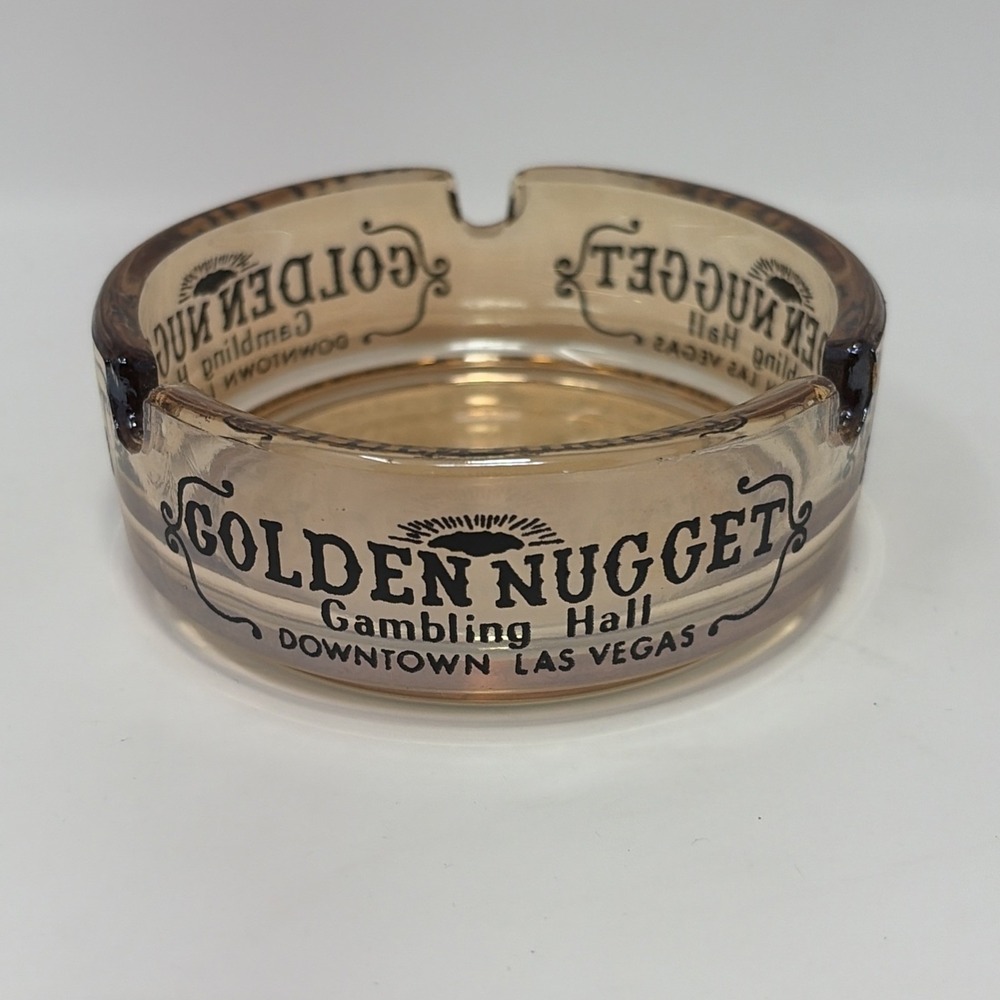 Vintage Golden Nugget Gambling Hall Downtown OLD Las Vegas NV Ashtray CASINO